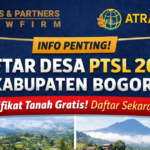 Daftar Desa Program PTSL 2026 Kabupaten Bogor – Pendaftaran Sertifikat Tanah, Syarat, Biaya, dan Prosedur Lengkap